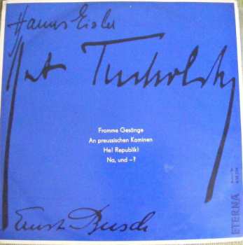 Album Hanns Eisler: Ernst Busch Singt Kurt Tucholsky / Hanns Eisler