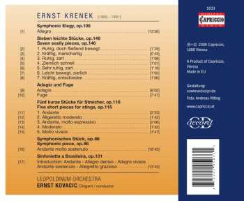CD Ernst Krenek: Works For String Orchestra