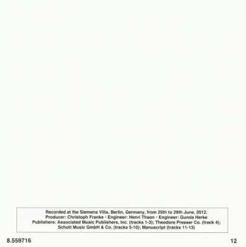 CD Spectrum Concerts Berlin: Violin Sonata No. 1 • Cello Sonata