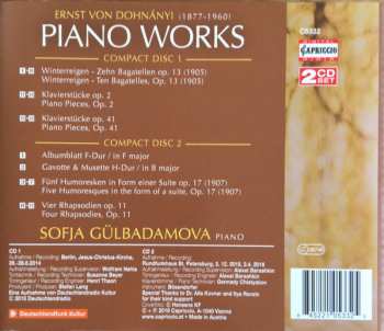 2CD Ernst von Dohnányi: Piano Works