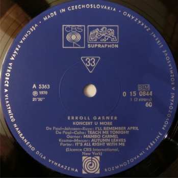 LP Erroll Garner: Koncert U Moře (Concert By The Sea)