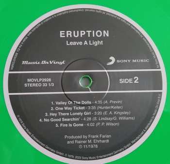 LP Eruption: Leave A Light NUM | LTD | CLR