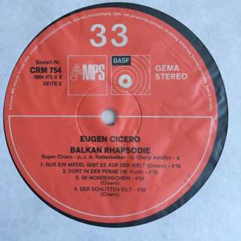 LP Eugen Cicero: Balkan Rhapsody
