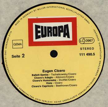 LP Eugen Cicero: Eugen Cicero