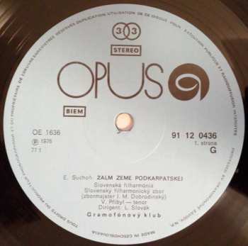 LP Eugen Suchoň: Žalm Zeme Podkarpatskej