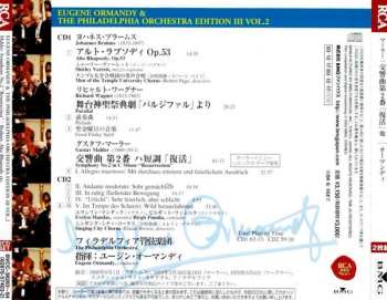 2CD The Philadelphia Orchestra: Mahler Symphony No. 2 "Resurrection" - Brahms Alto Rhapsody - Wagner Parsifal  Prelude & Good Friday Spell LTD