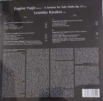 2LP Eugene Ysaye: 6 Sonatas For Solo Violin, Op.27