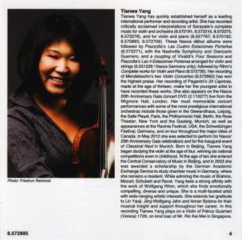 CD Tianwa Yang: Sonatas For Solo Violin Op. 27