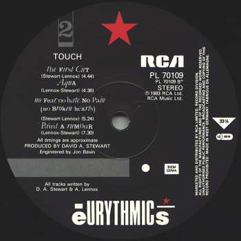 LP Eurythmics: Touch
