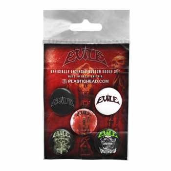 Merch Evile: Ensemble de plaques Evile Button Badge Set
