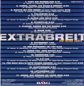 CD Extrabreit: Die Fetten Jahre