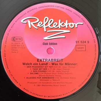LP Extrabreit: Welch Ein Land ! – Was Für Männer: