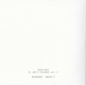 4CD/Coffret Fabio Orsi: Di Lumi E Chiarori LTD