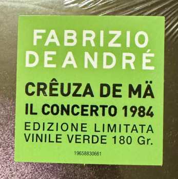 2LP Fabrizio De André: Crêuza De Mä (Il Concerto 1984) CLR | LTD