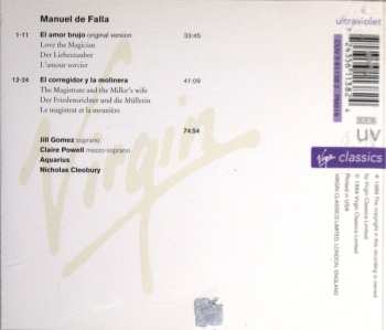 CD Manuel de Falla: El Amor Brujo, El Corregidor Y La Molinera