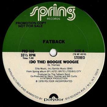 LP The Fatback Band: (Do The) Boogie Woogie