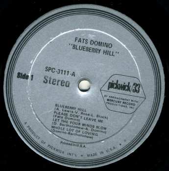 LP Fats Domino: Blueberry Hill