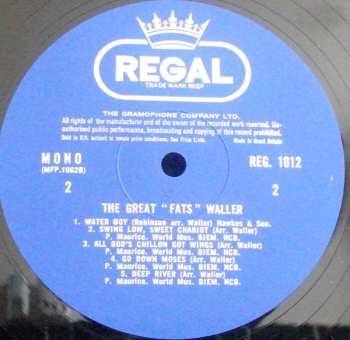 LP Fats Waller: The Great "Fats" Waller