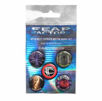 Merch Fear Factory: Ensemble de plaques Albums 1992-2001 Button Badge Set