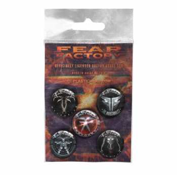 Merch Fear Factory: Ensemble de plaques Albums 2010-2021 Button Badge Set
