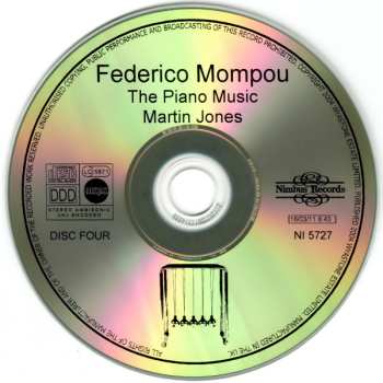 4CD Frederic Mompou: The Piano Music