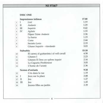 4CD Frederic Mompou: The Piano Music