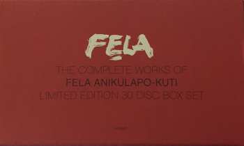 29CD/DVD/Coffret Fela Kuti: The Complete Works Of Fela Anikulapo-Kuti DLX | LTD