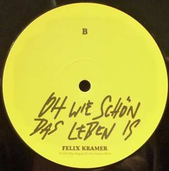 LP Felix Kramer: Oh Wie Schön Das Leben Is