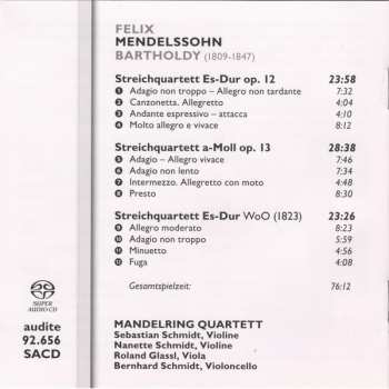 SACD Felix Mendelssohn-Bartholdy: Complete Chamber Music For Strings Vol. I