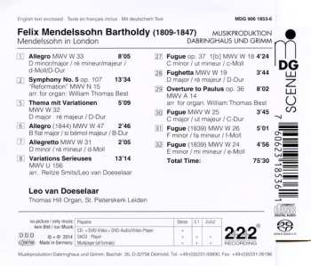 SACD Felix Mendelssohn-Bartholdy: Organ Works (Original And Transcription) - Overture Paulus, Reformation Symphony, Variations Serieuses