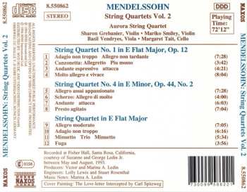 CD Felix Mendelssohn-Bartholdy: String Quartets Volume 2