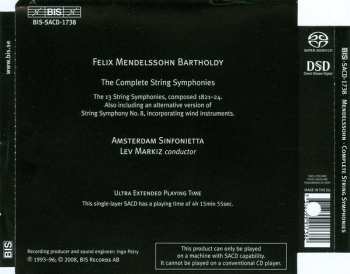 SACD Felix Mendelssohn-Bartholdy: Complete String Symphonies