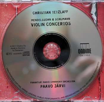 CD Robert Schumann: Violin Concertos