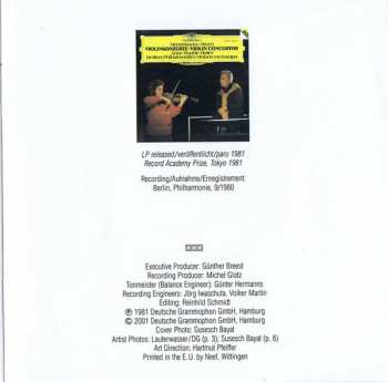 CD Berliner Philharmoniker: Violinkonzerte • Violin Concertos