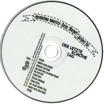 2CD Felix Meyer & Project Île: Der Letzte Schöne Tag - Live