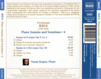 CD Ferdinand Ries: Piano Sonatas And Sonatinas • 4