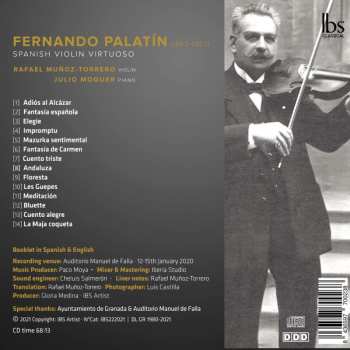 CD Fernando Palatin: Spanish Violin Virtuoso