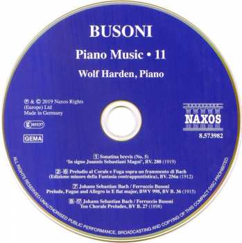 CD Ferruccio Busoni: Piano Music • 11