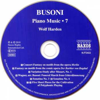 CD Ferruccio Busoni: Piano Music • 7