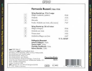CD Ferruccio Busoni: String Quartets 1 & 2