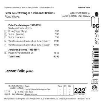 SACD Johannes Brahms: A Lesson With Peter Feuchtwanger