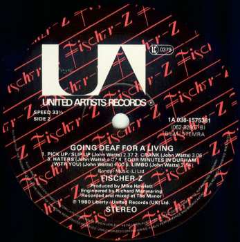 LP Fischer-Z: Going Deaf For A Living