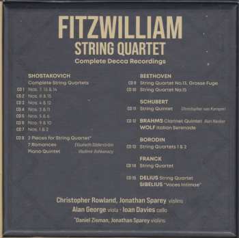 15CD/Coffret Fitzwilliam String Quartet: Complete Decca Recordings LTD