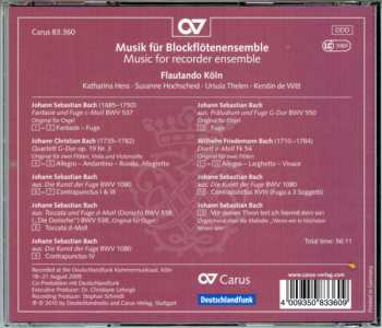 CD Flautando Köln: Musik Für Blockflötenensemble (Music For Recorder Ensemble)
