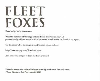 2LP Fleet Foxes: Fleet Foxes