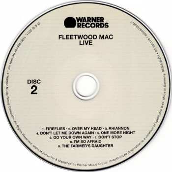 2LP/3CD/SP/Coffret Fleetwood Mac: Live DLX | LTD