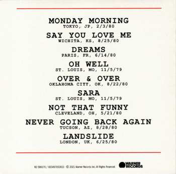 2LP/3CD/SP/Coffret Fleetwood Mac: Live DLX | LTD