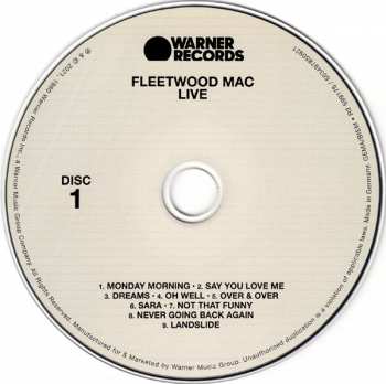2LP/3CD/SP/Coffret Fleetwood Mac: Live DLX | LTD