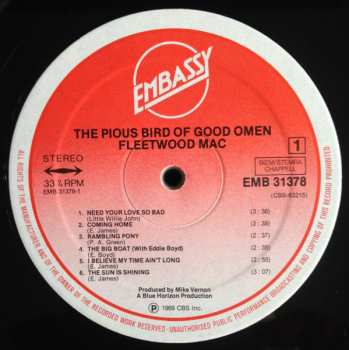 LP Fleetwood Mac: The Pious Bird Of Good Omen
