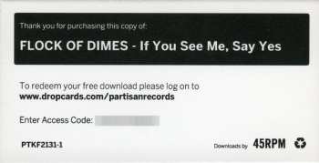 LP Flock Of Dimes: If You See Me, Say Yes